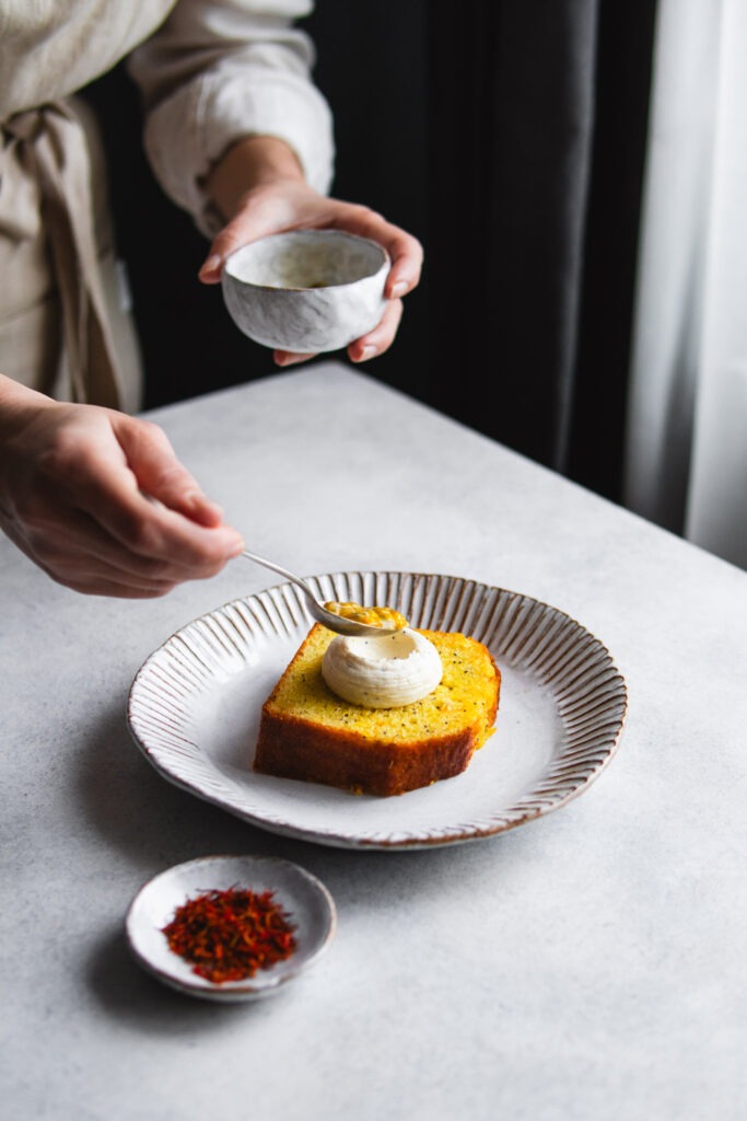  citrus and saffron loaf